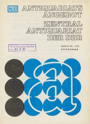 Nr. 1759: Zoologie