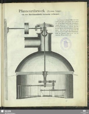 Pfannenrührwerk (System Lipps) von der Maschinenfabrik Germania verbessert