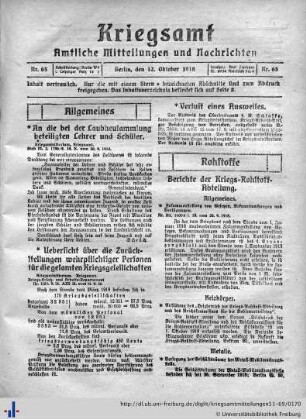 Nr. 63, 12.10.1918