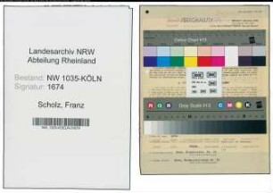 Entnazifizierung Franz Scholz , geb. 01.04.1885 (Prokurist)