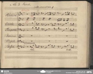 No. 5 Recitativo: "Bella bella ragazza ma frattanto"
