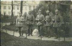 Gruppenbild von Soldaten aus dem Ersten Weltkrieg