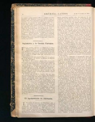 El Agotamiento de Alemania.