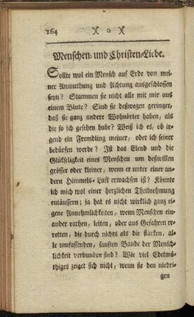 Menschen- und Christen-Liebe.