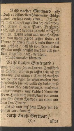 Reise nacher Stuttgard