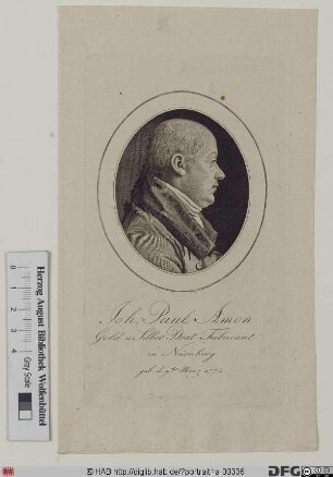 Bildnis Johann Paul Ammon