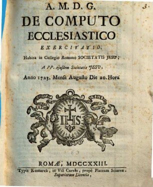 De computo ecclesiastico exercitatio