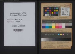 Entnazifizierung Elisabeth Herstix , geb. 14.07.1914 (Angestellte)