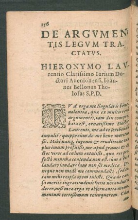 De Argumentis Legum Tractatus.