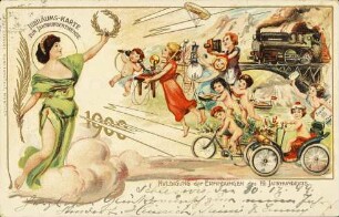 Huldigung der Erfindungen des 19. Jahrhunderts.