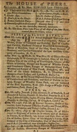 The court and city register or gentleman's complete annual kalendar : for the year ... 1782