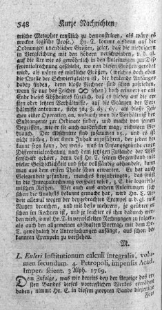 Institutiones calculi integralis. Vol.II.