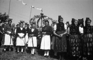 St. Märgen: Tag des Schwarzwälder Pferdes; St. Märgener Trachtengruppe