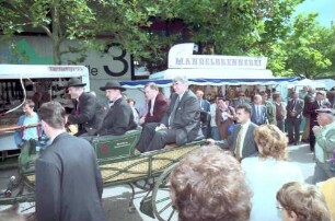 Freiburg im Breisgau: Eröffnung der Badischen Landwirtschaftsschau [mit Erwin Teufel und Rolf Böhme]