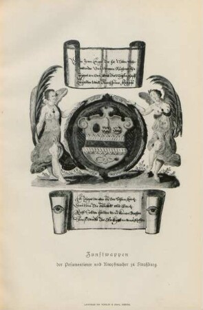 Zunftwappen der Posamentierer und Knopfmacher zu Straßburg