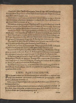 Libri Pontificiorum.