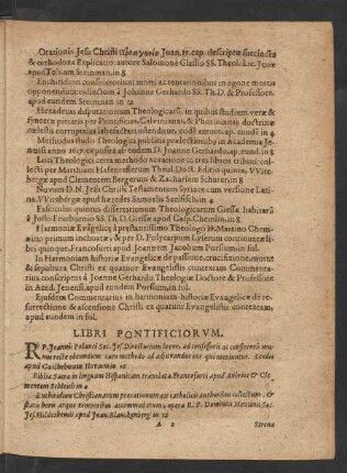 Libri Pontificiorum.