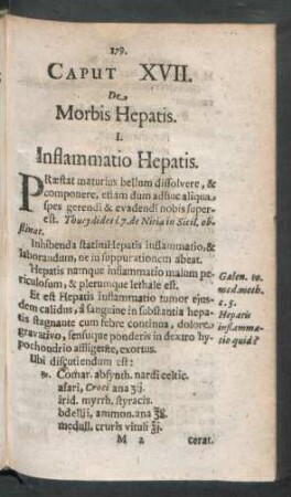 Caput XVII. De Morbis Hepatis.
