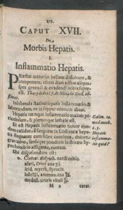 Caput XVII. De Morbis Hepatis.