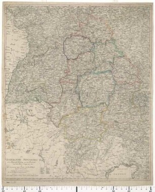 Die Baierische Monarchie : nebst Bayreuth, Salzburg und dem Innviertel nach dem Pariser Vertrage von 1810