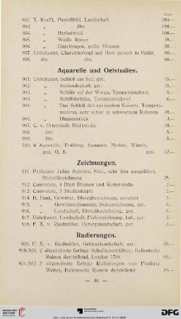 Radierungen (Nr. 918-926)