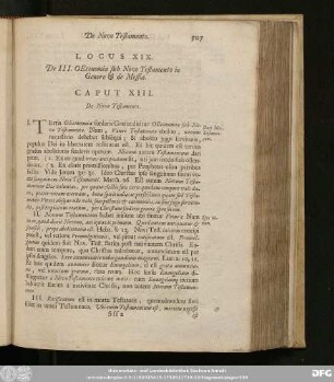Caput XIII. De Novo Testamento.