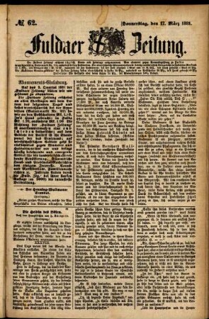 Ausgabe vom Donnerstag, den 17. März 1881.