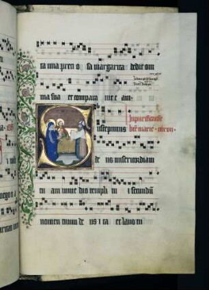 Historisierte Initiale (Maria Lichtmess): S(uscepinius deus)