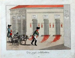 Napoleon-Karikatur: "Das große Schlachthaus"