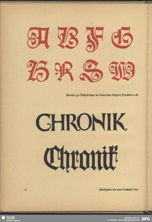 Schriftzeilen für einen Buchtitel
