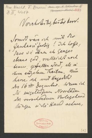 Brief an Ferruccio Busoni : 25.09.1897