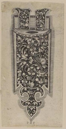 Degenscheide, Blatt aus der Folge "Varii Generis Opera Aurifabris Necessaria"