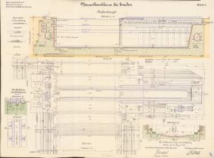 Neue Seeschleuse, Emden: Außenhaupt: Aufsichten, Schnitte 1:200