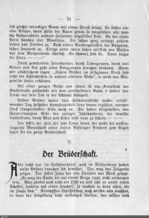 II. Der Brüderschaft