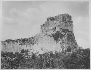 Tempelruine am Ballspielplatz, Chichén Itzá (Sammlung Richard Wegner 1869/1931)