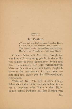 XXVII. Der Bastard