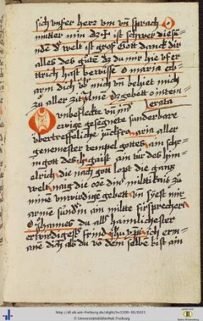 [160r - 161v] Edmund von Canterbury: O Intemerata, deutsch.