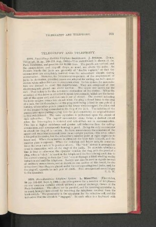 Telegraphy And Telephony.