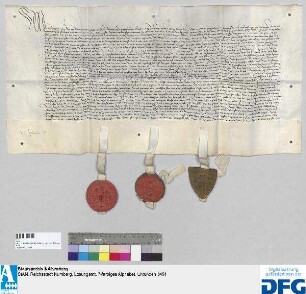 Landfriedenseinigung der Reichsstädte Nürnberg, Windsheim und Weißenburg auf 3 Jahre.