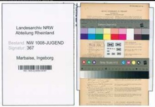 Entnazifizierung Ingeborg Marbaise , geb. 21.04.1922 (Kindergaertnerin)