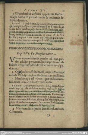 Cap. XVI. De Mansuetudine