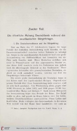 Zweiter Teil: Die öffentliche Meinung Deutschlands während des amerikanischen Bürgerkrieges