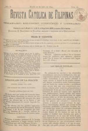 Ano II. Manila 27 de Julio de 1890, Núm. 77
