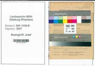 Entnazifizierung Josef Boeinghoff , geb. 18.07.1907 (Postkraftfahrer)