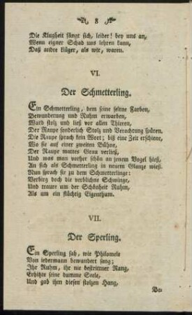 VII. Der Sperling.