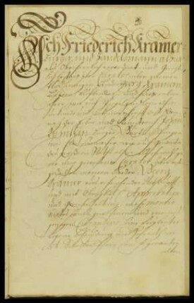 Quittung von Stadtregiment: Kramer für Kühnlein; Kaufpreis Haus Alter Weinmarkt; 2 Papiersiegel. Nürnberg.