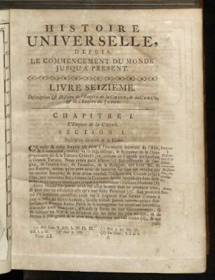 Chapitre I. L´Empire de la Chine.