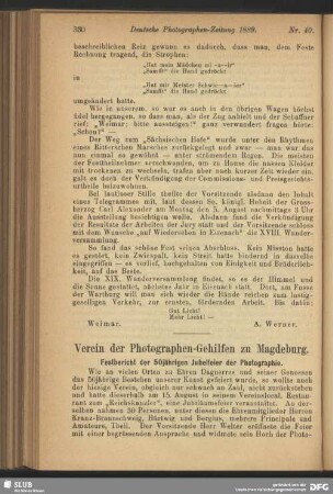 Verein der Photographen-Gehilfen zu Magdeburg