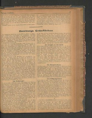 Hamburgs Grünflächen