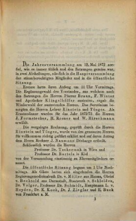 Bericht über die Tätigkeit des Offenbacher Vereins für Naturkunde. 13. 1871/72 (1873)